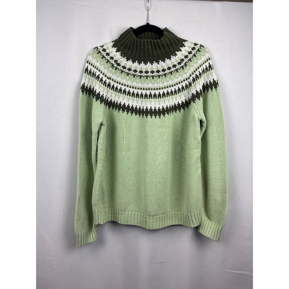 Vintage Croft & Barrow Nordic Style Pullover Sweater With High Neck - Picture 1 of 5